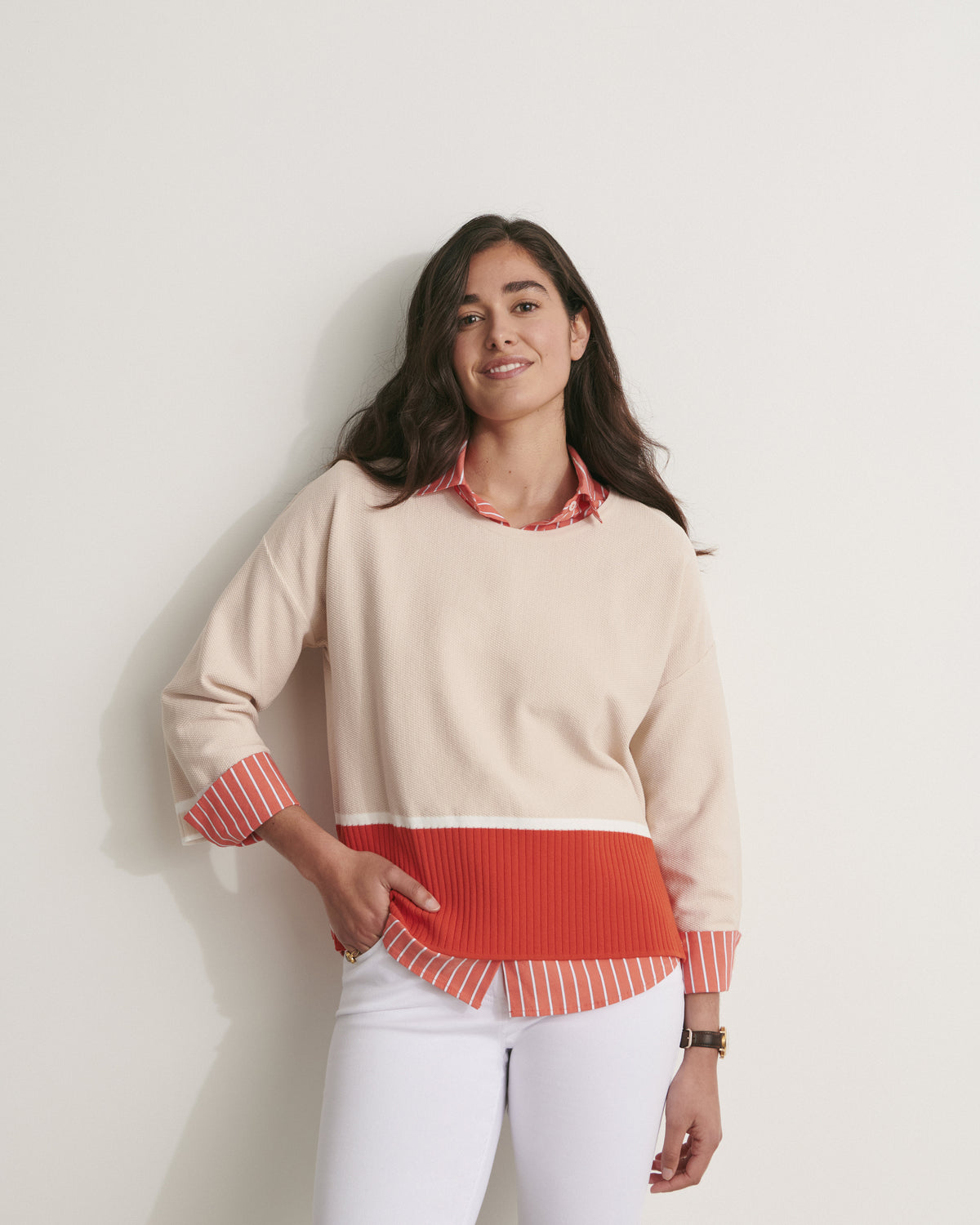 Suéter de punto con bloques de color ABEL-BIS/11051/531