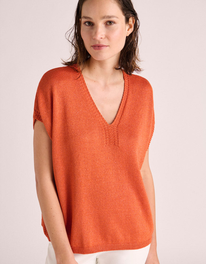 Jersey de punto de manga corta ACORES-BIS/87247/831