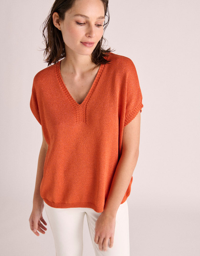 Jersey de punto de manga corta ACORES-BIS/87247/831