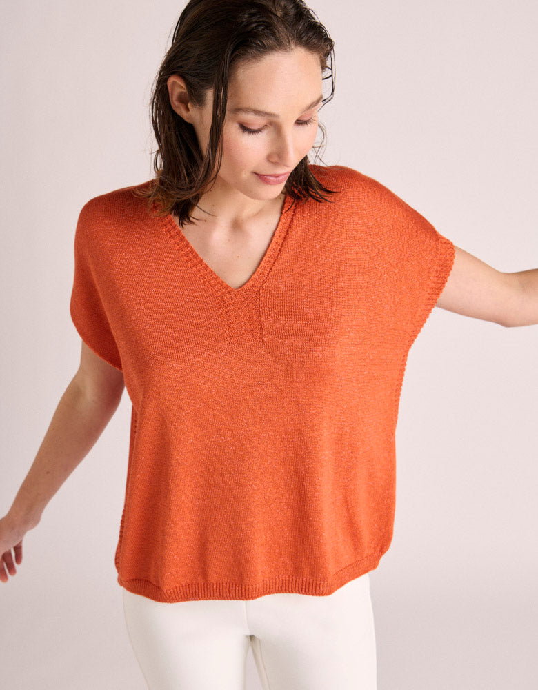 Jersey de punto de manga corta ACORES-BIS/87247/831