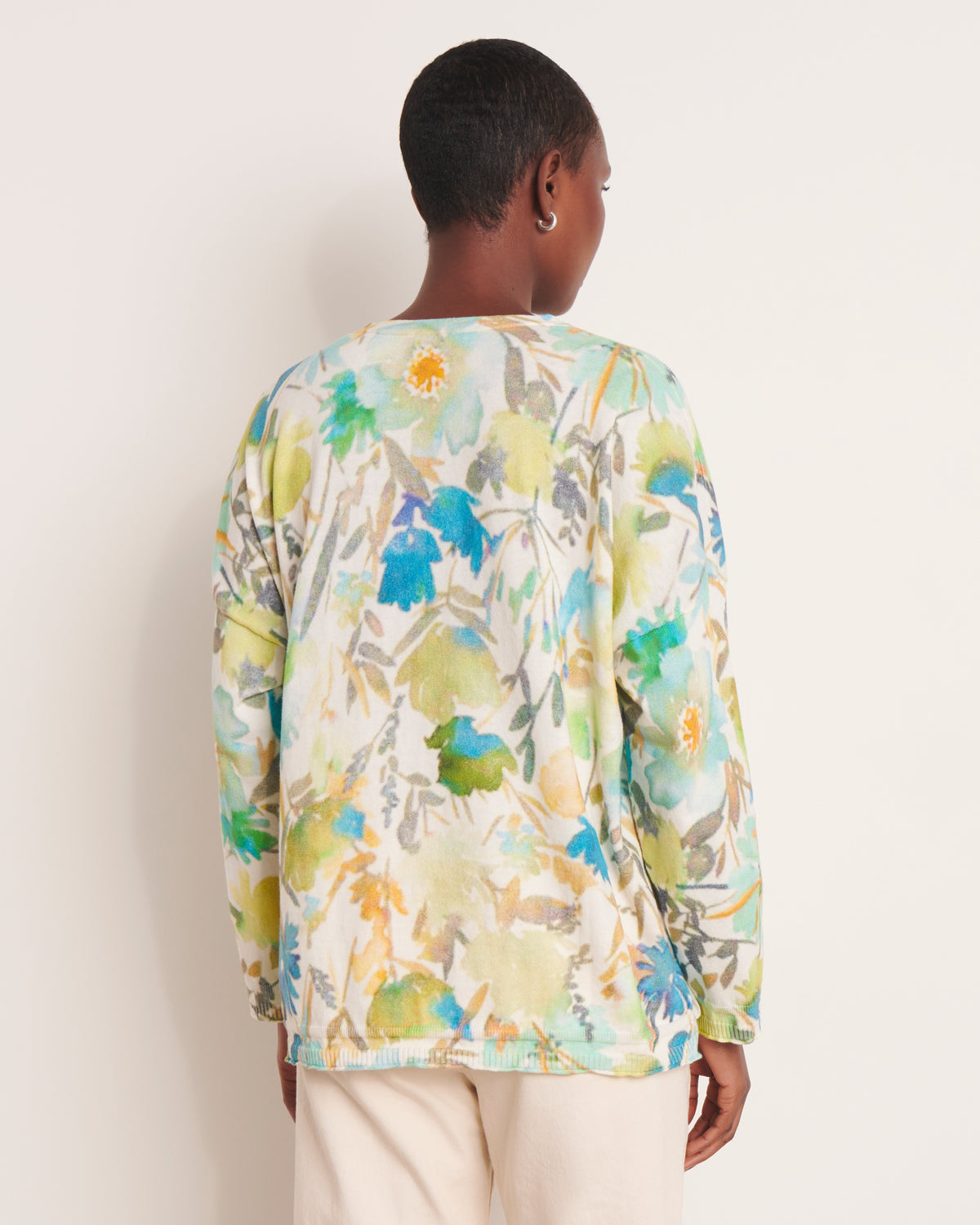 Pull imprimé beige ACQUARELLA/13189/781