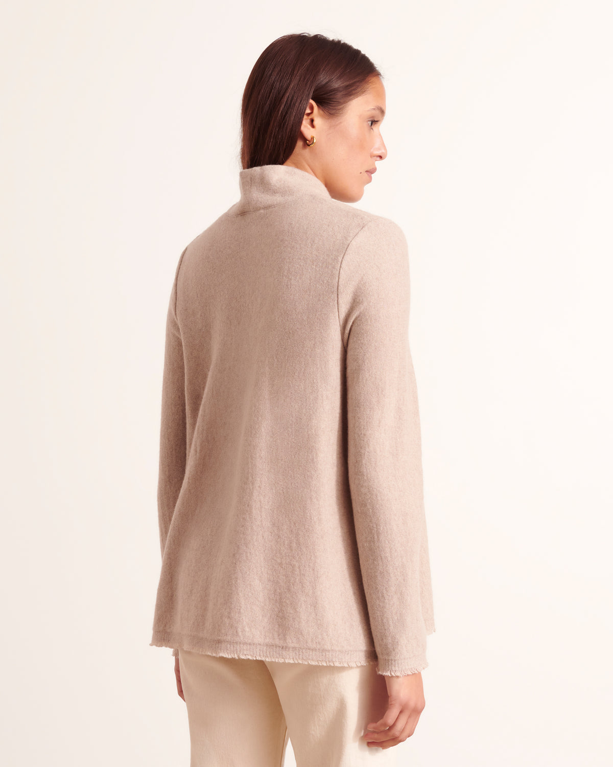Pull col montant en laine mérinos ACTUEL/12200/022