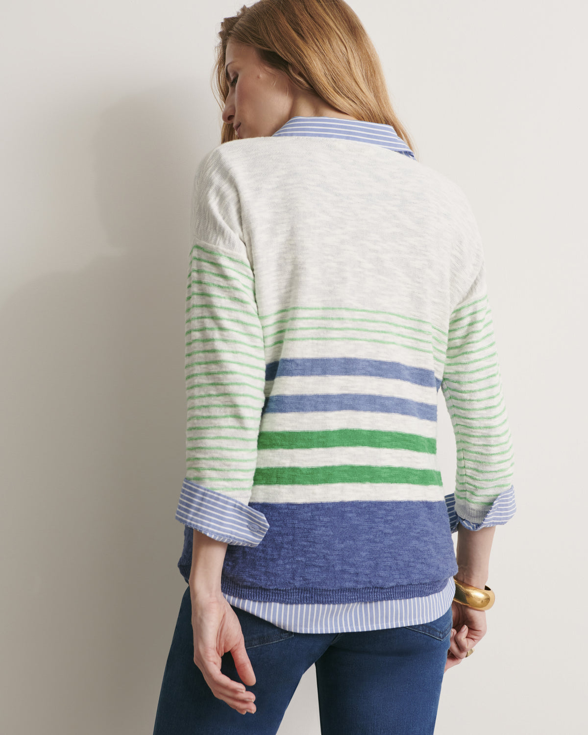 Pull en maille encolure V ALICIANE/11191/881