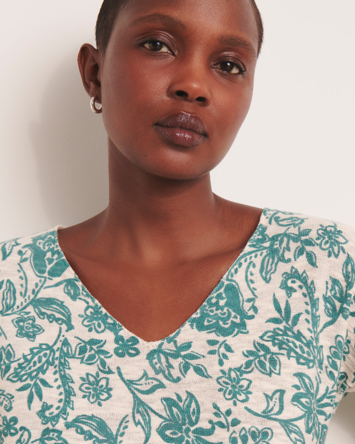 Pull imprimé vert ALICIANE-PRINT/13187/861