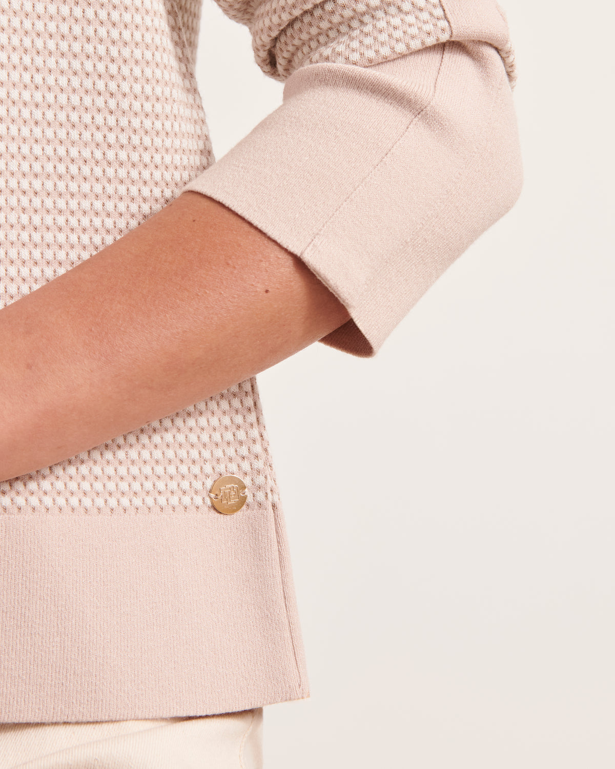 Pull maille jacquard stretch ALVA/12046/781