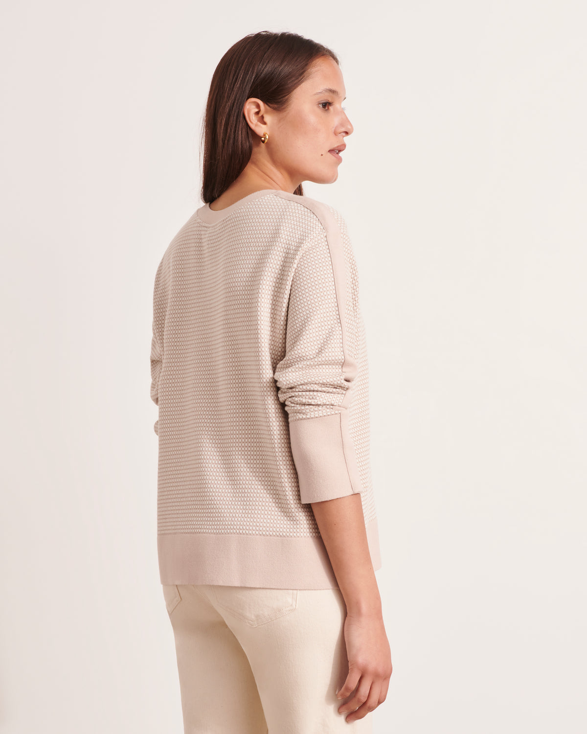 Pull maille jacquard stretch ALVA/12046/781