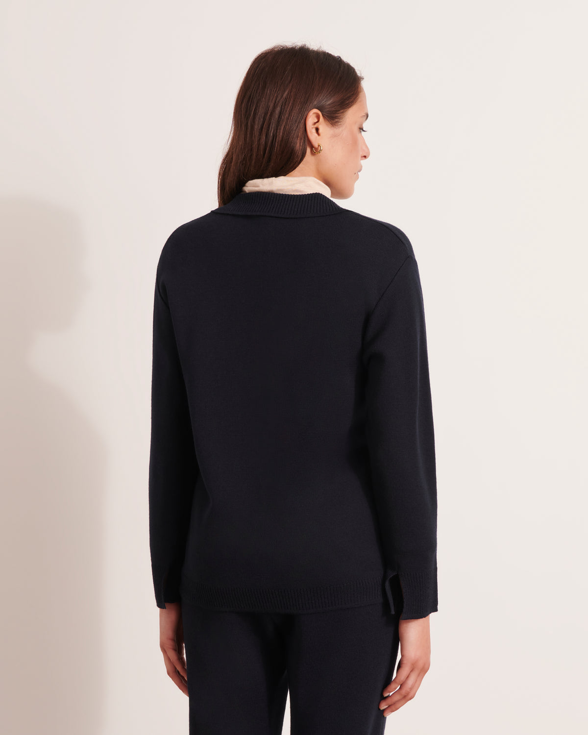 Jersey de punto milanés y lana merino AMALYA/12043/319