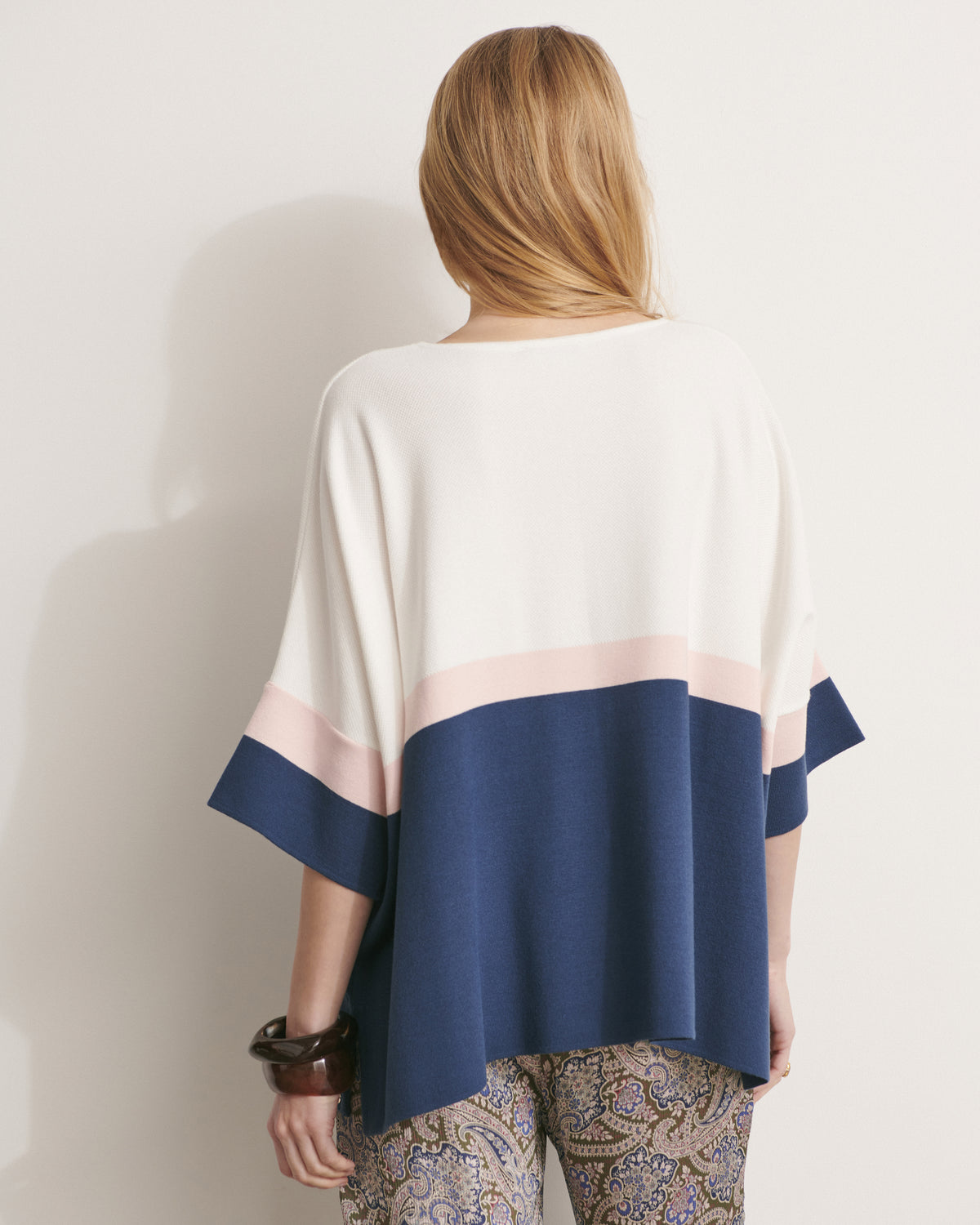Pull poncho oversize en maille ANESS11/11037/761