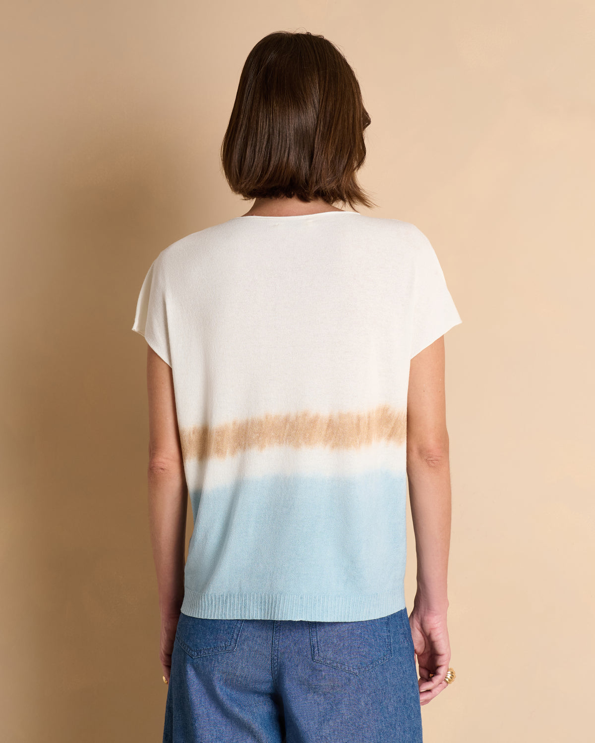 Pull kimono en maille tie-and-dye APACHE/13332/511
