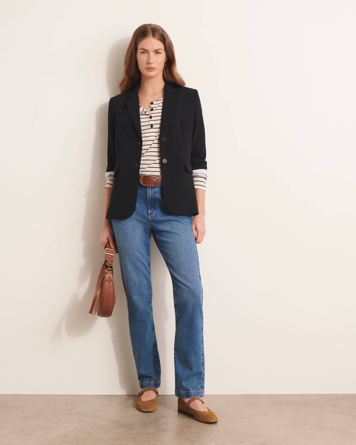 Veste blazer bleu marine BIQUORSET/13221/317