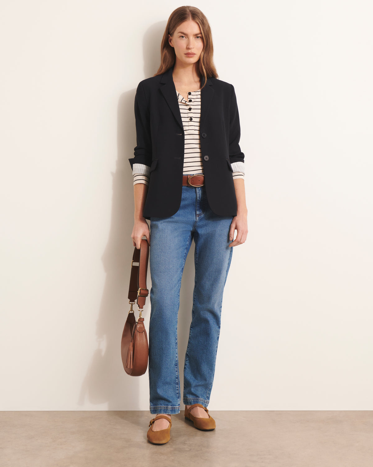 Veste blazer bleu marine BIQUORSET/13221/317