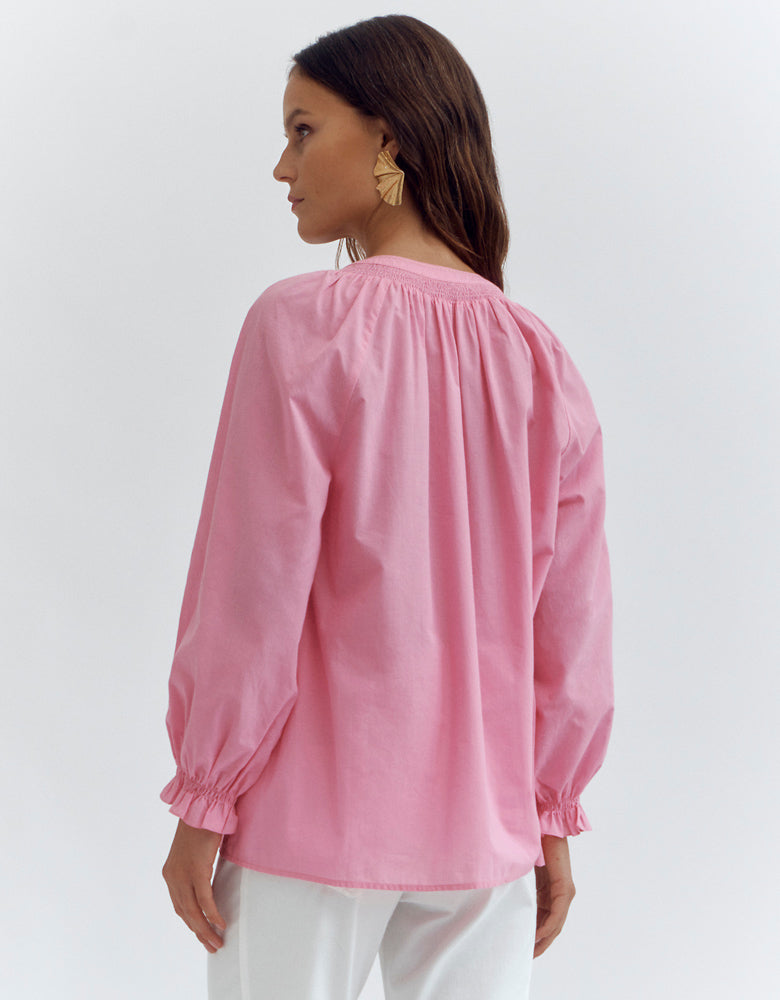 Smocked blouse CASUAL/87082/392
