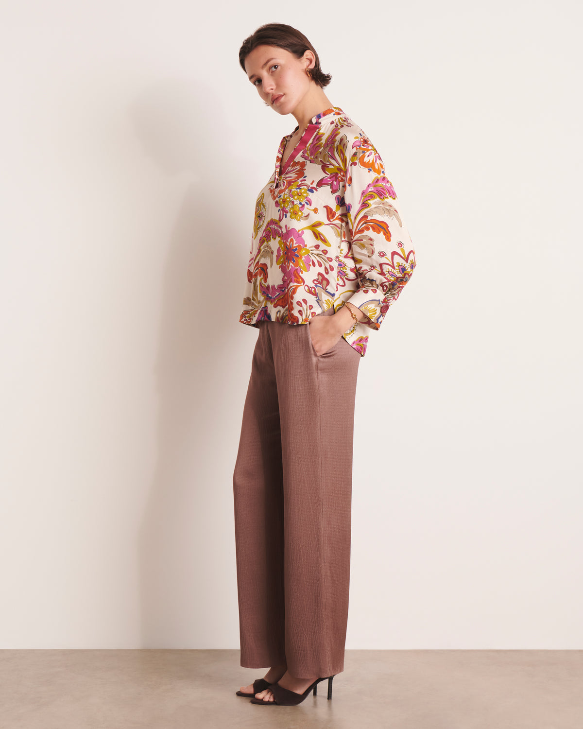 Blouse écru imprimée CIUDAD/13170/523