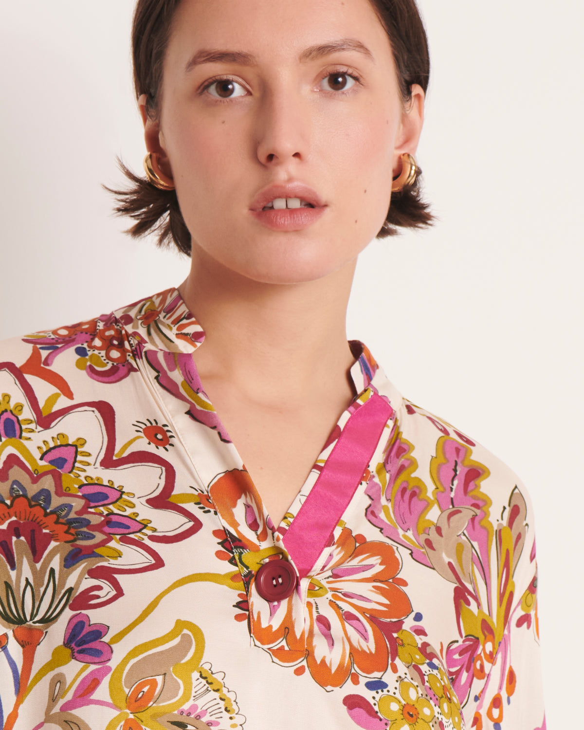 Blouse écru imprimée CIUDAD/13170/523