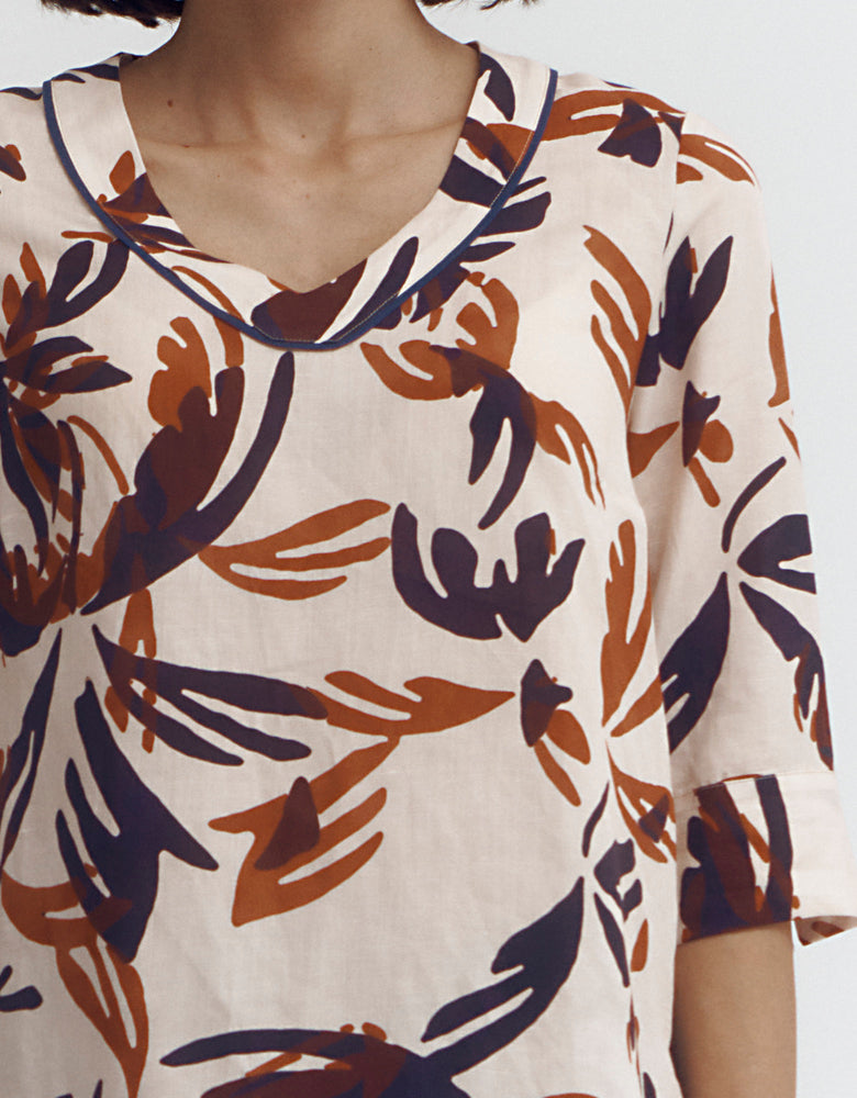 Printed blouse COQUELICOT/87131/522