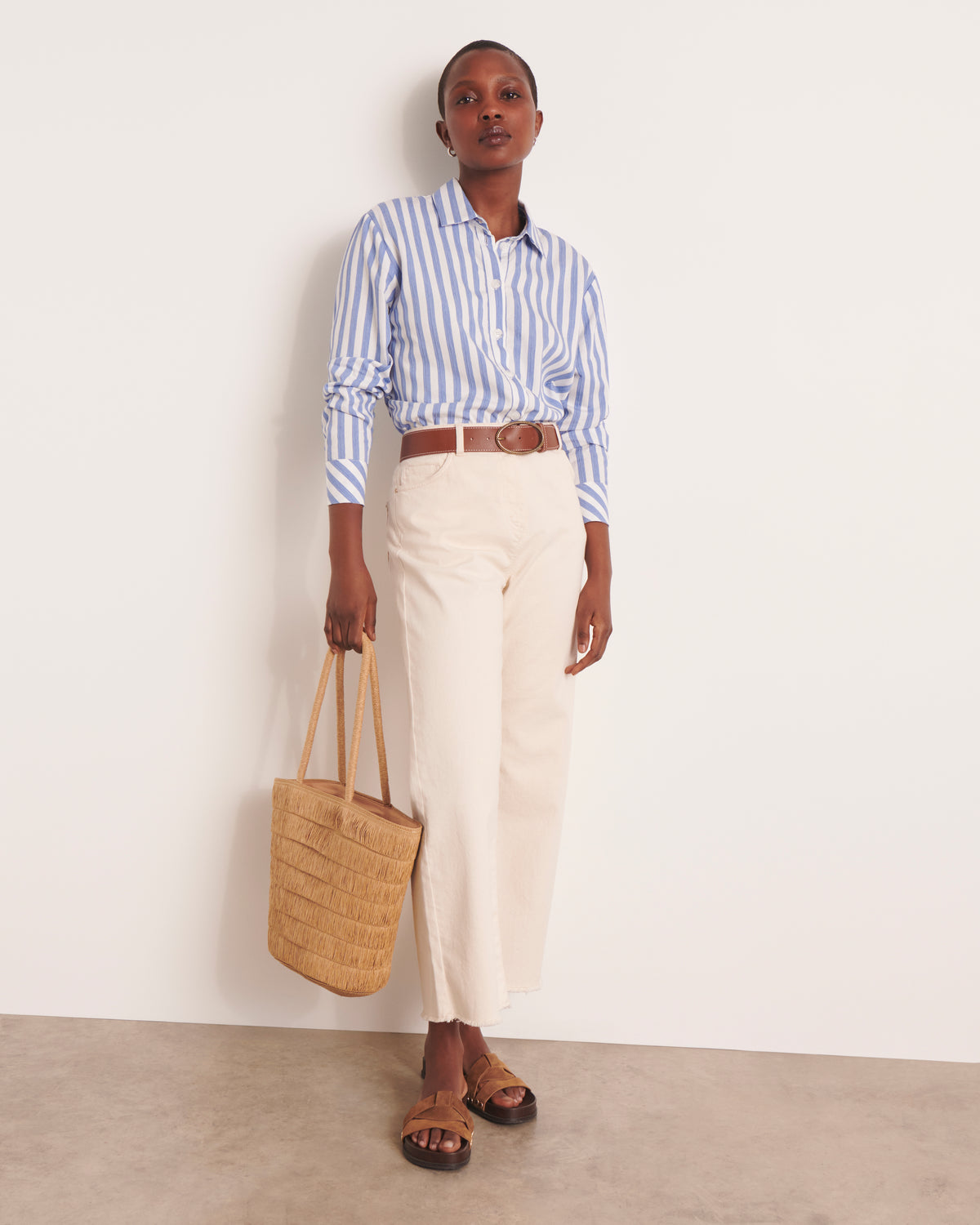 Chemise bleue à rayures CRAYURE/13060/630