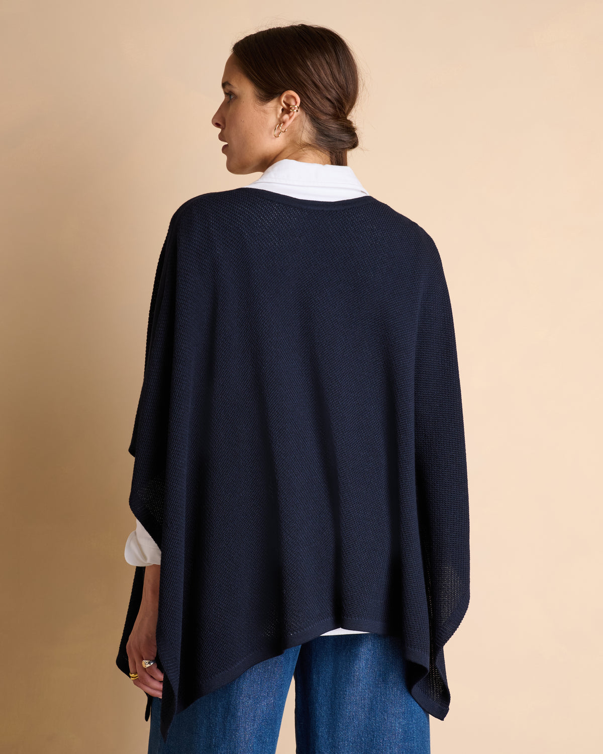 Cape bleue en laine mérinos GIORGIA14/14279/317