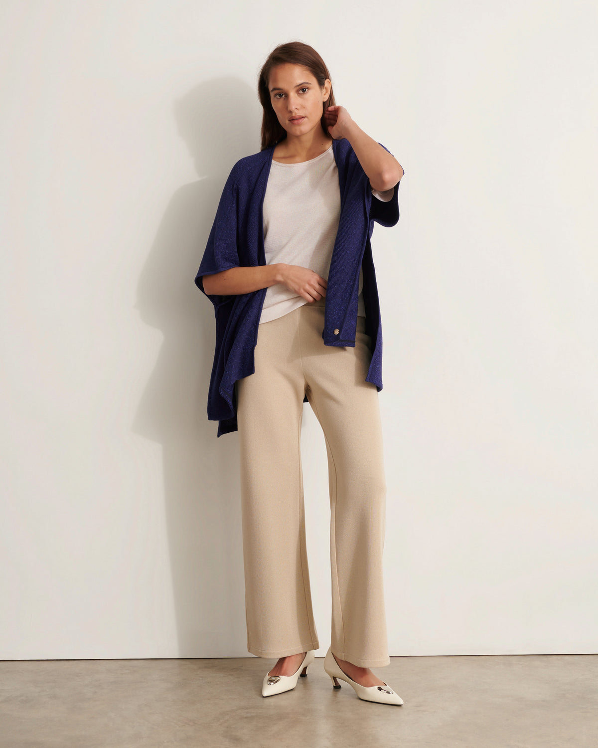 Gilet poncho en maille GLOSSY/11079/887
