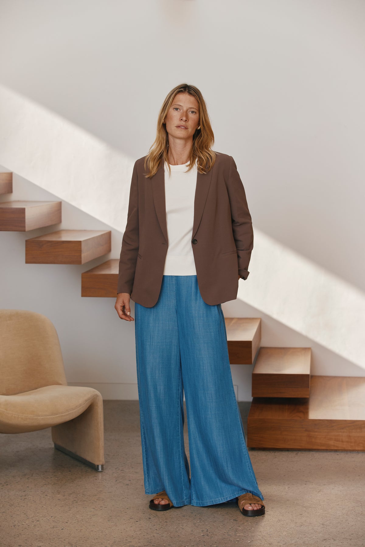 Pantalon palazzo PONCTUEL-IT/13347/296