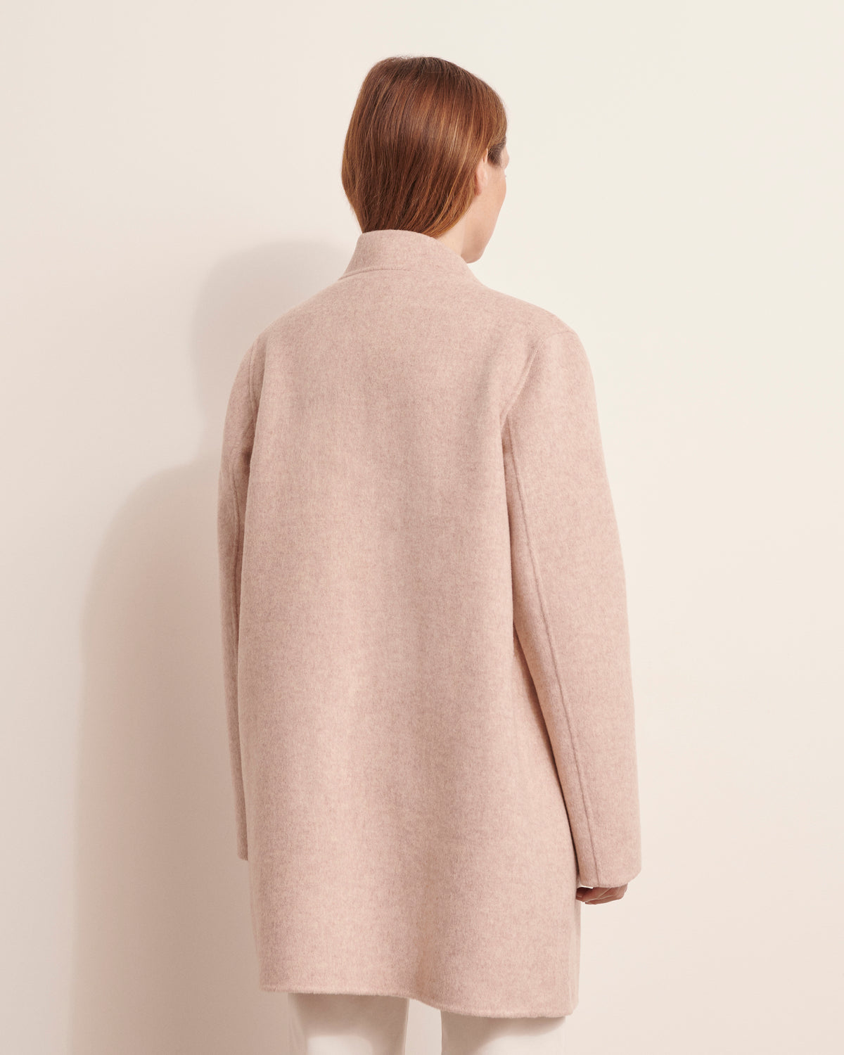 Manteau droit en laine double face MAIAS/12130/006