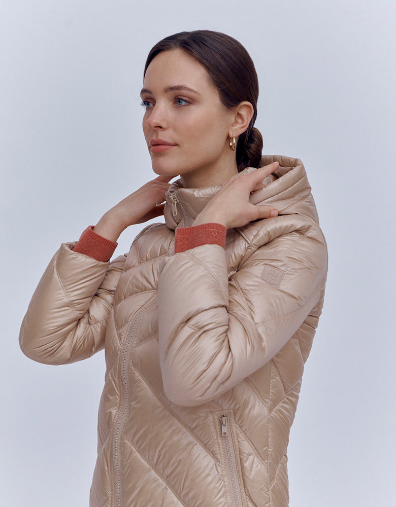 la chaqueta de plumas