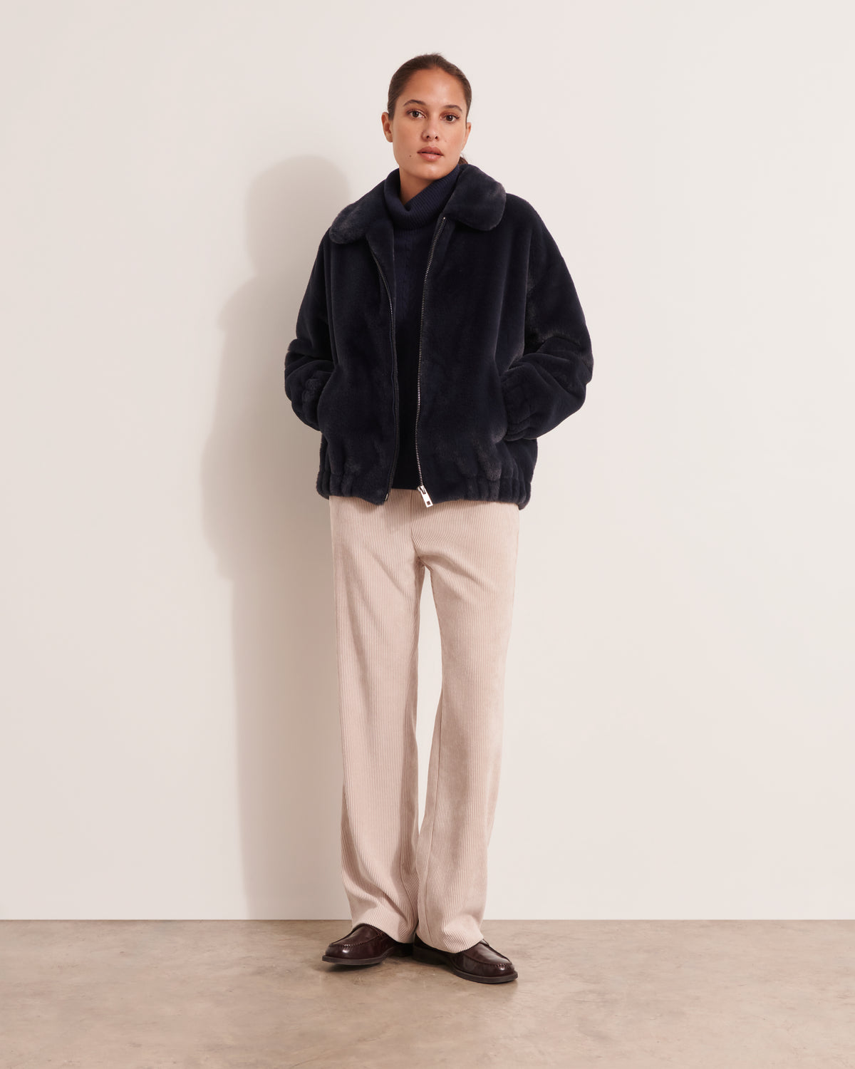 Manteau court fausse fourrure MINIDOUX/12072/317