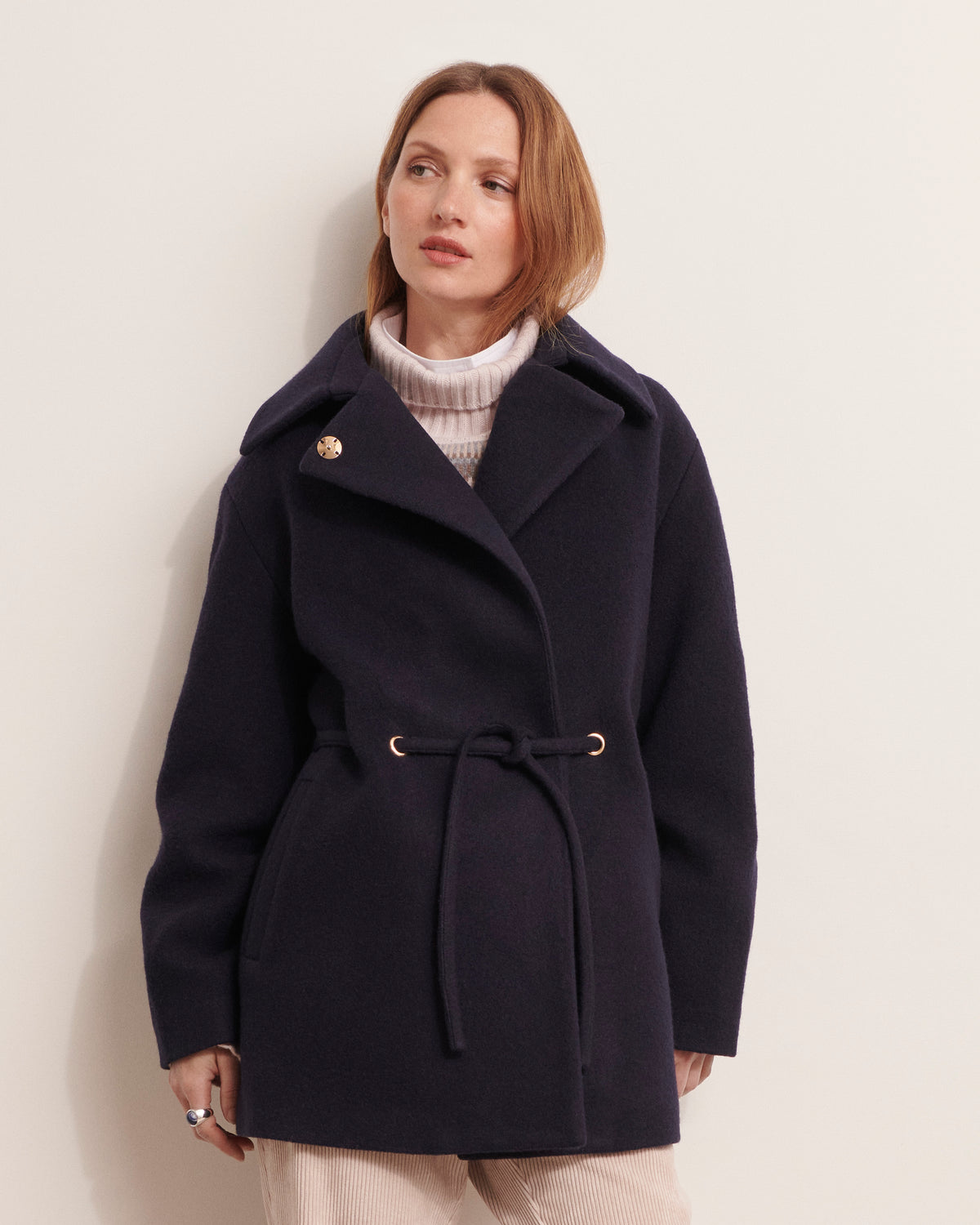 Manteau croisé en laine MINOUCHE12/12236/317