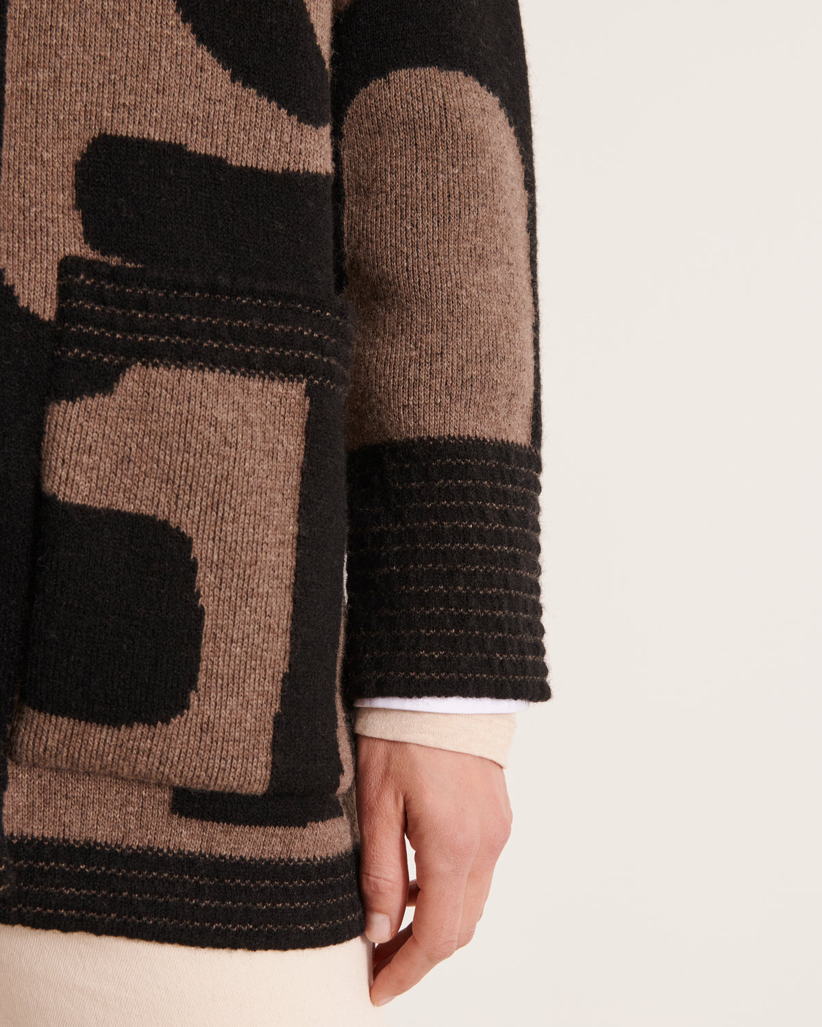 Manteau en maille jacquard NAOMIA/12070/921