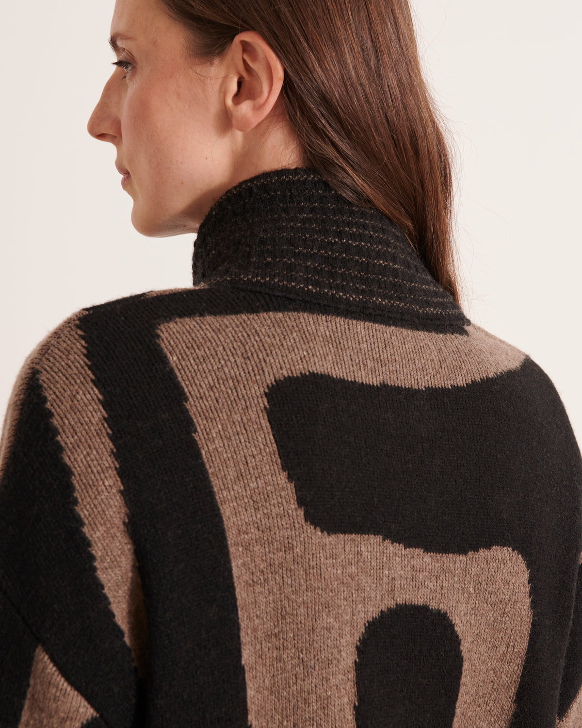 Manteau en maille jacquard NAOMIA/12070/921