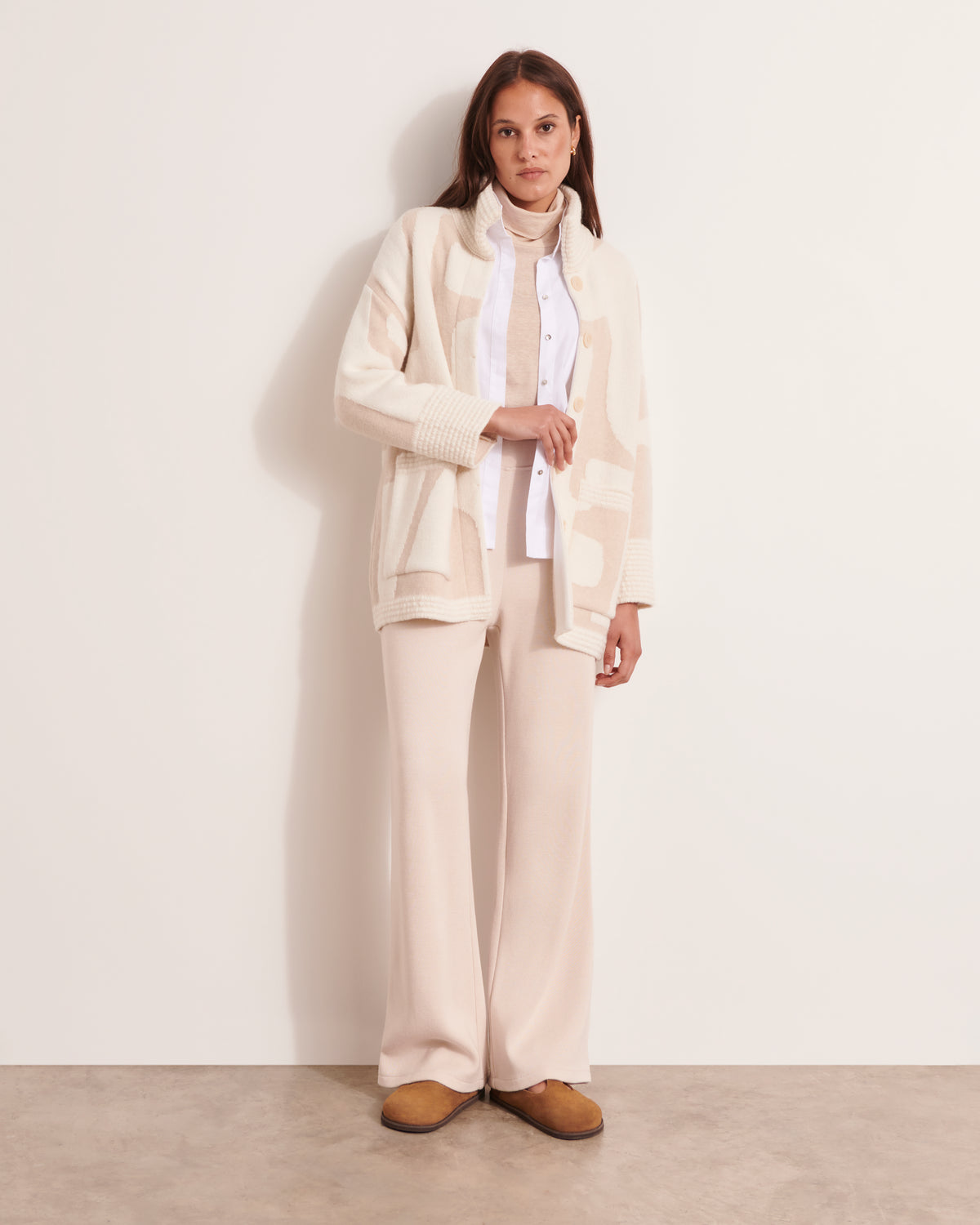 Manteau en maille jacquard NAOMIA-B/12155/781
