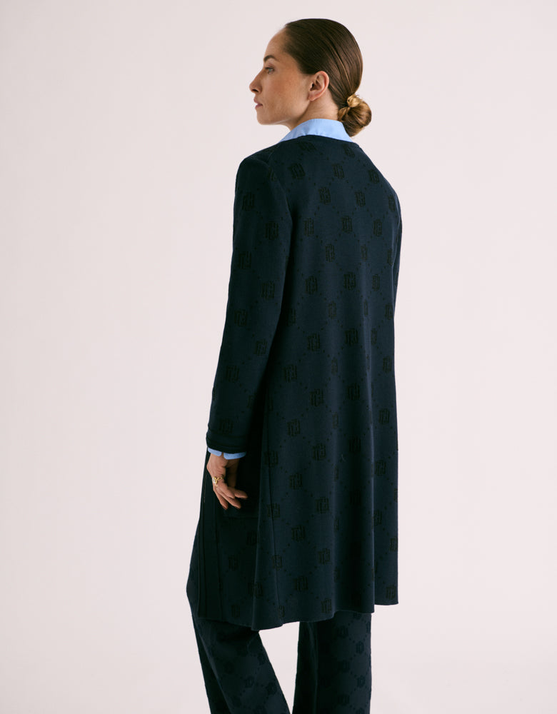 Manteau maille jaquard irisée NEF/88005/886