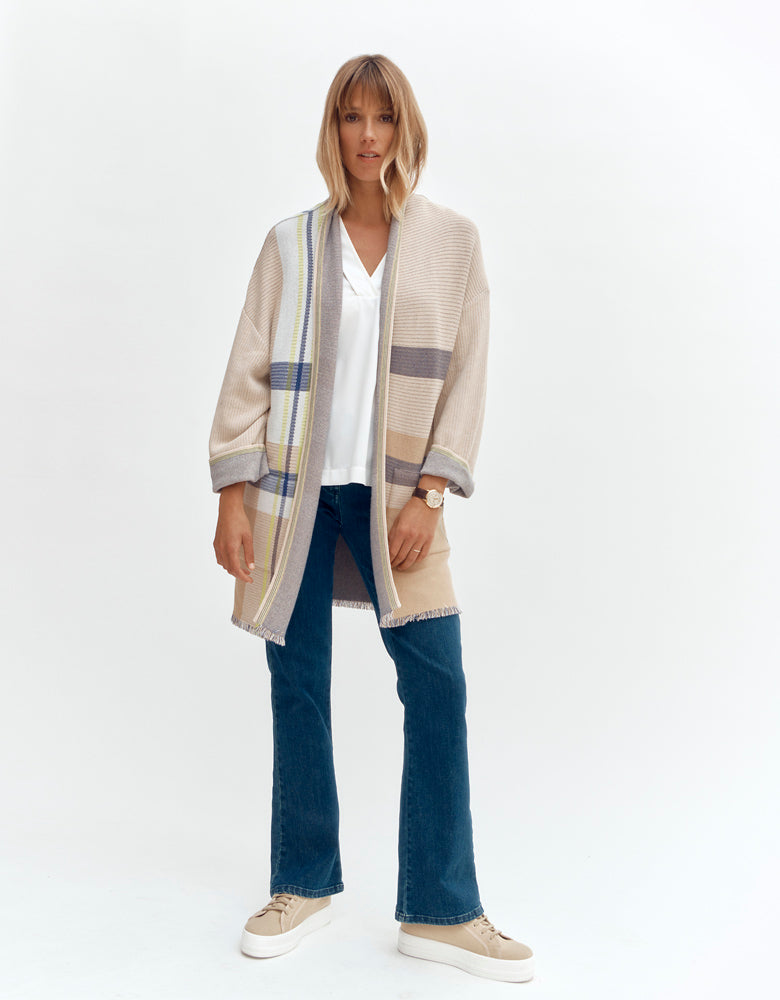 Manteau maille jacquard NIMES/87001/781