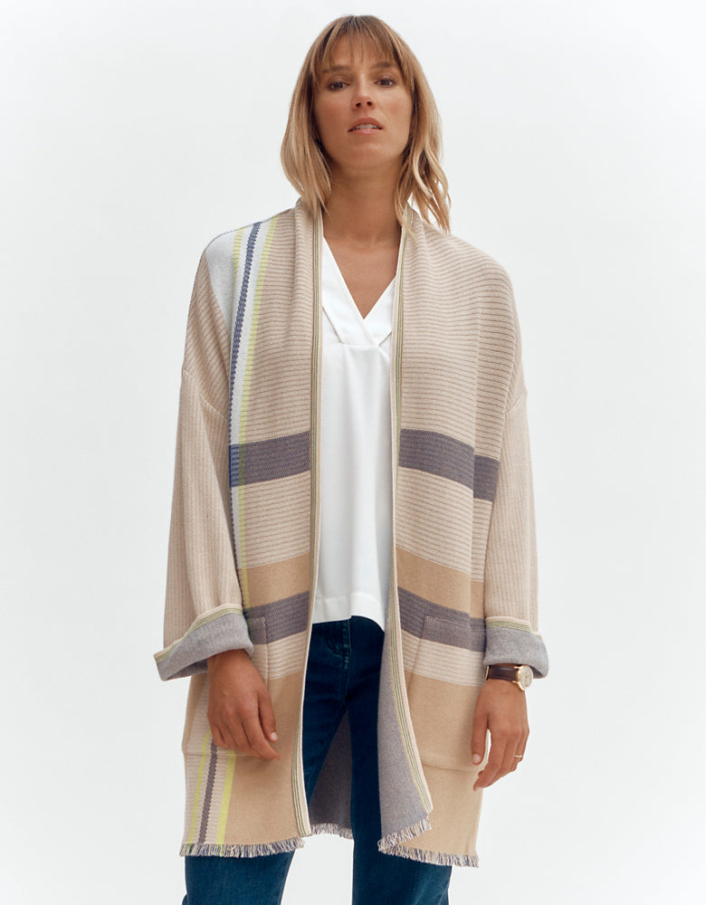 Manteau maille jacquard NIMES/87001/781