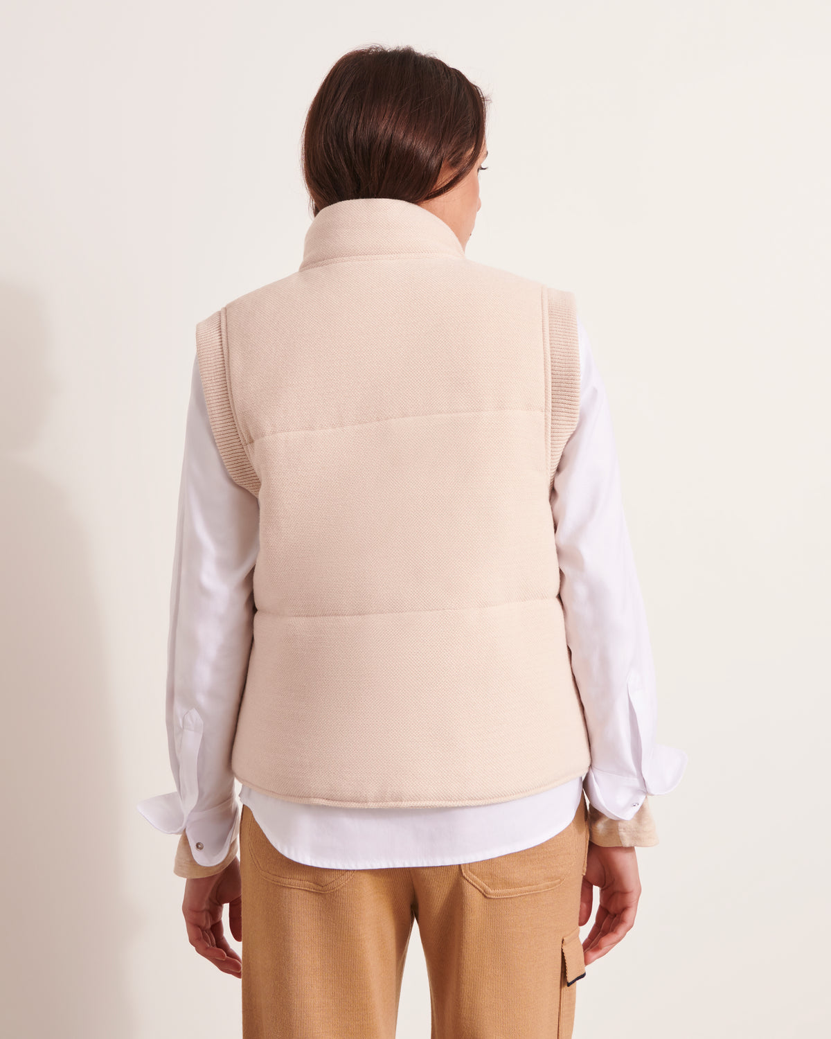 Gilet doudoune matelassé en laine NOE1927-12/12031/005