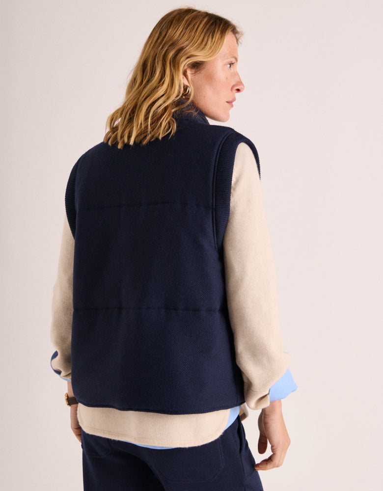 Veste doudoune matelassée maille milano en laine mérinos NOE1927/88098/319