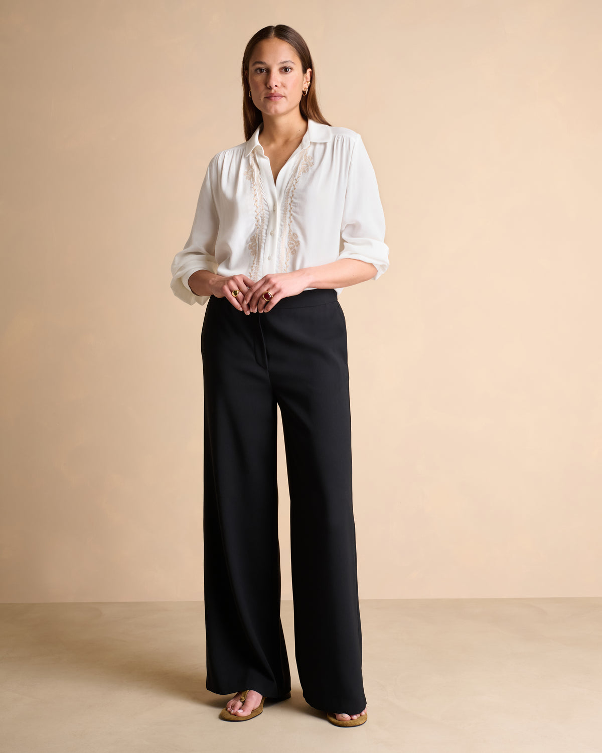 Pantalon noir large PADORSET/14161/500