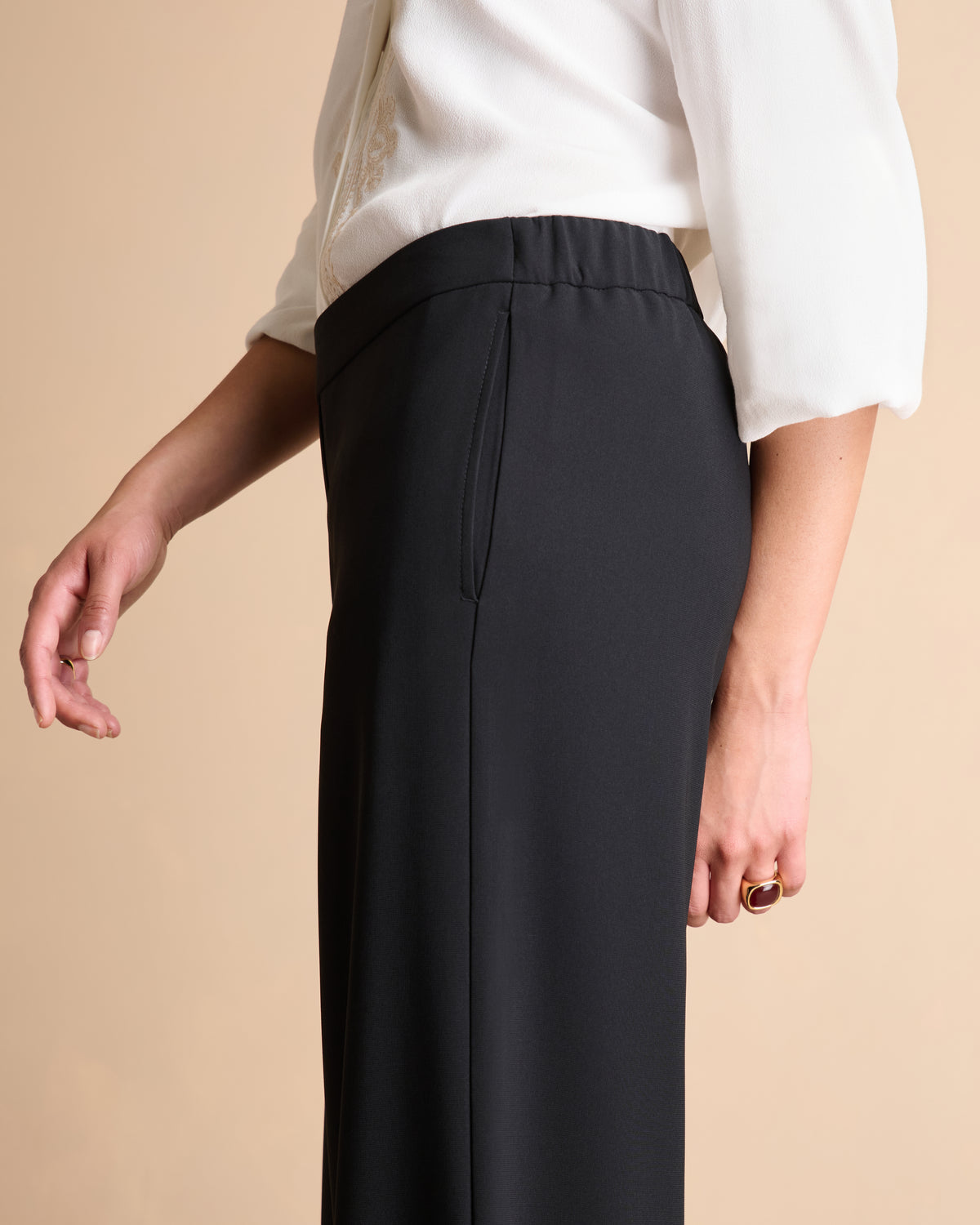 Pantalon noir large PADORSET/14161/500