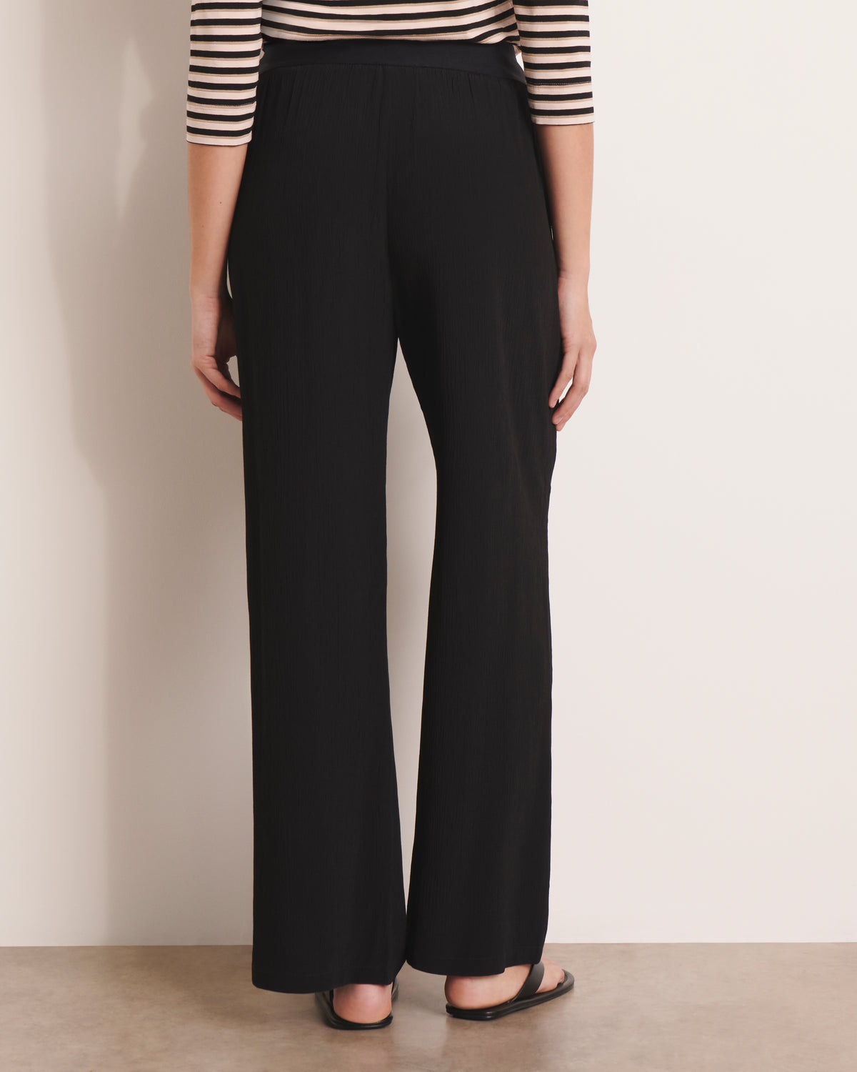 Pantalon fluide large noir PALERMA/13203/500