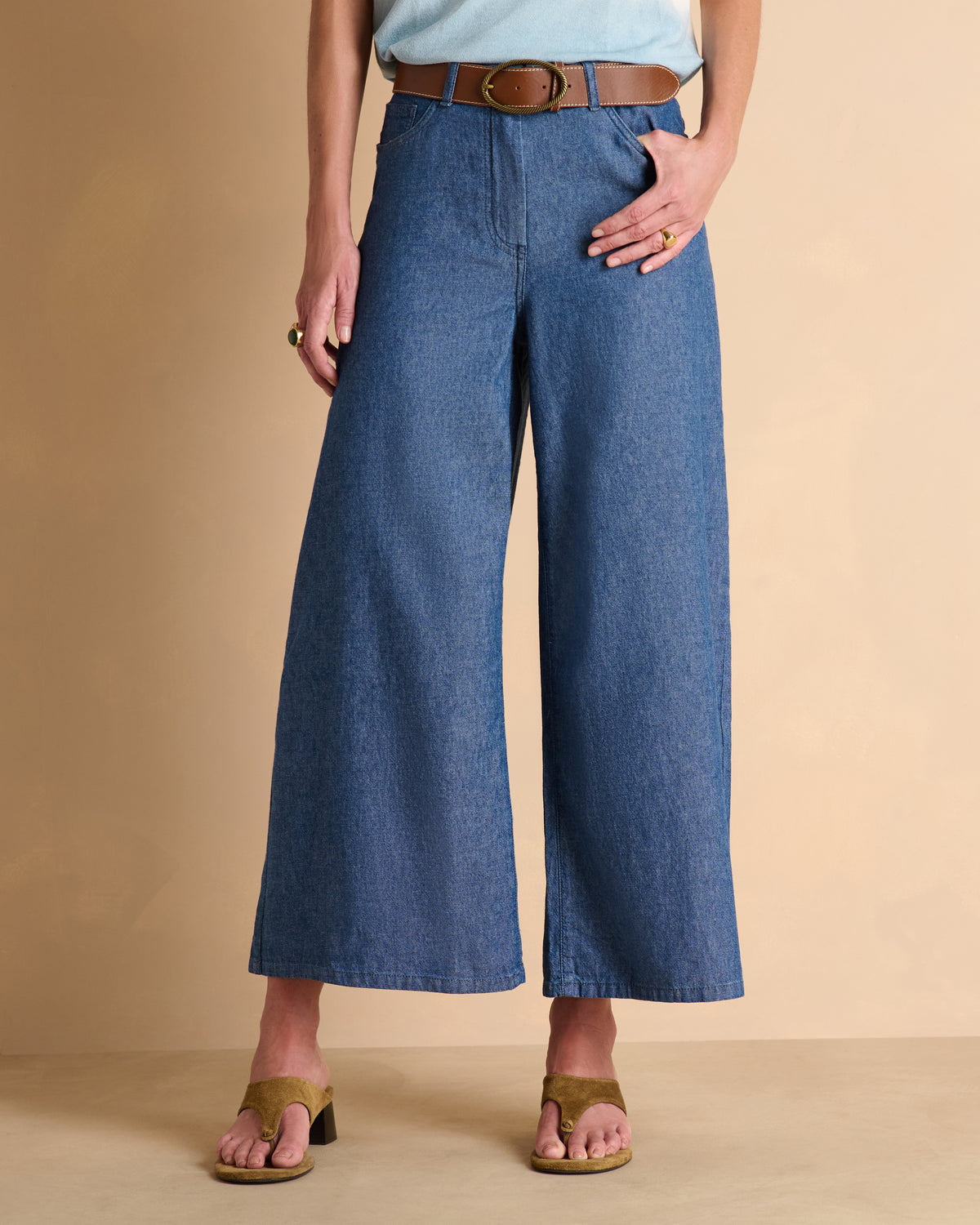 Jean jupe-culotte bleu PAMPA-J/13336/296