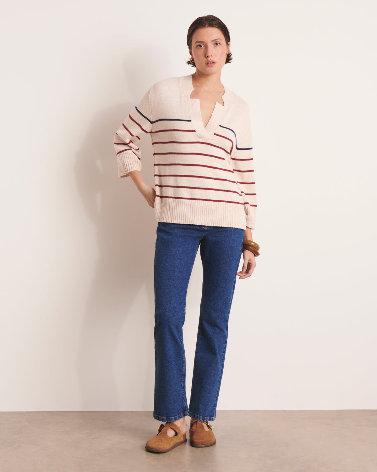 Jeans large bleu PARIS/13248/317