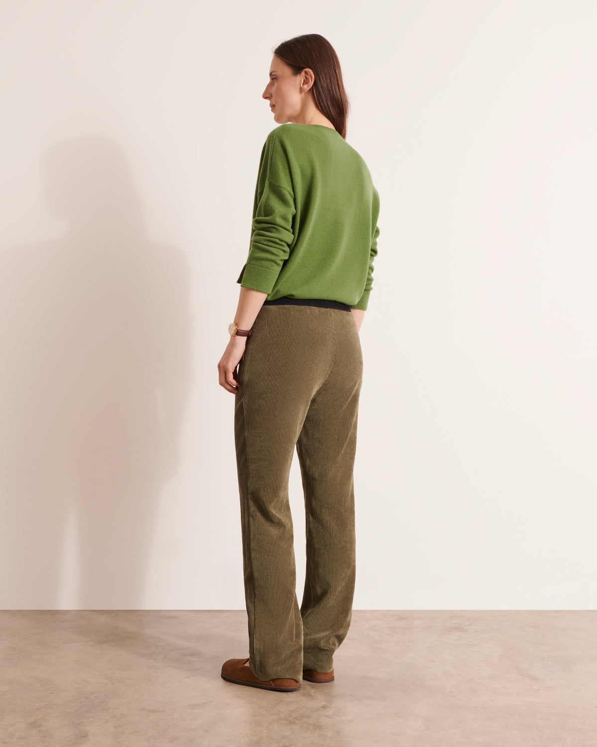 Pantalon droit en velours PELVET12/12167/216