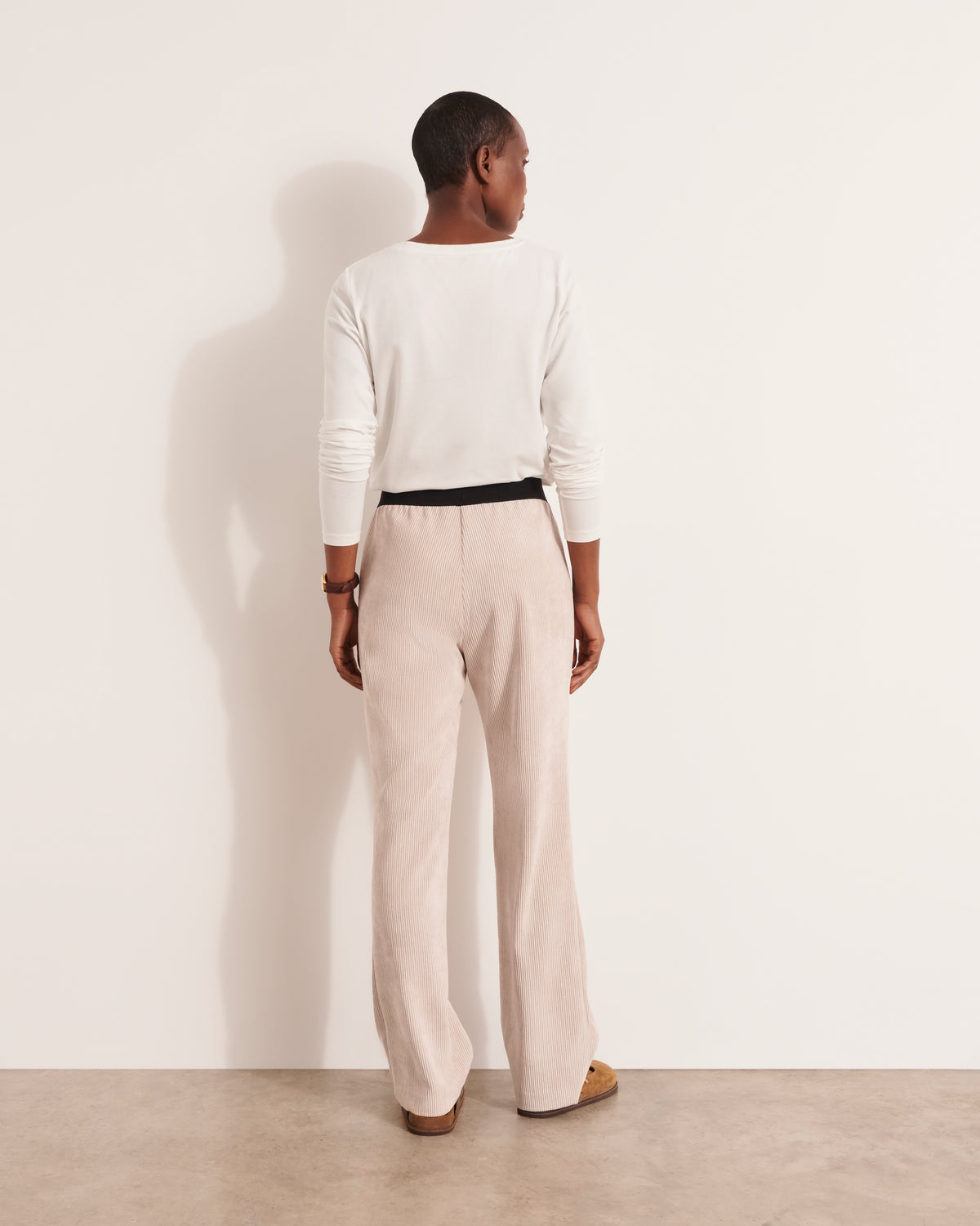 Pantalon droit en velours PELVET12/12167/022