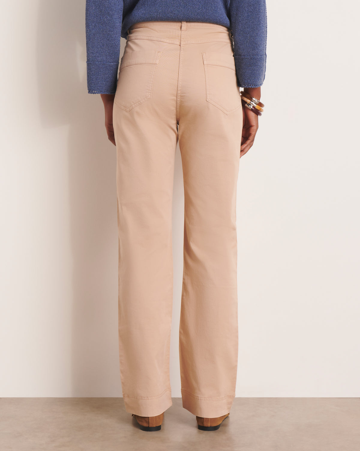 Pantalon droit beige PERLA/13197/010