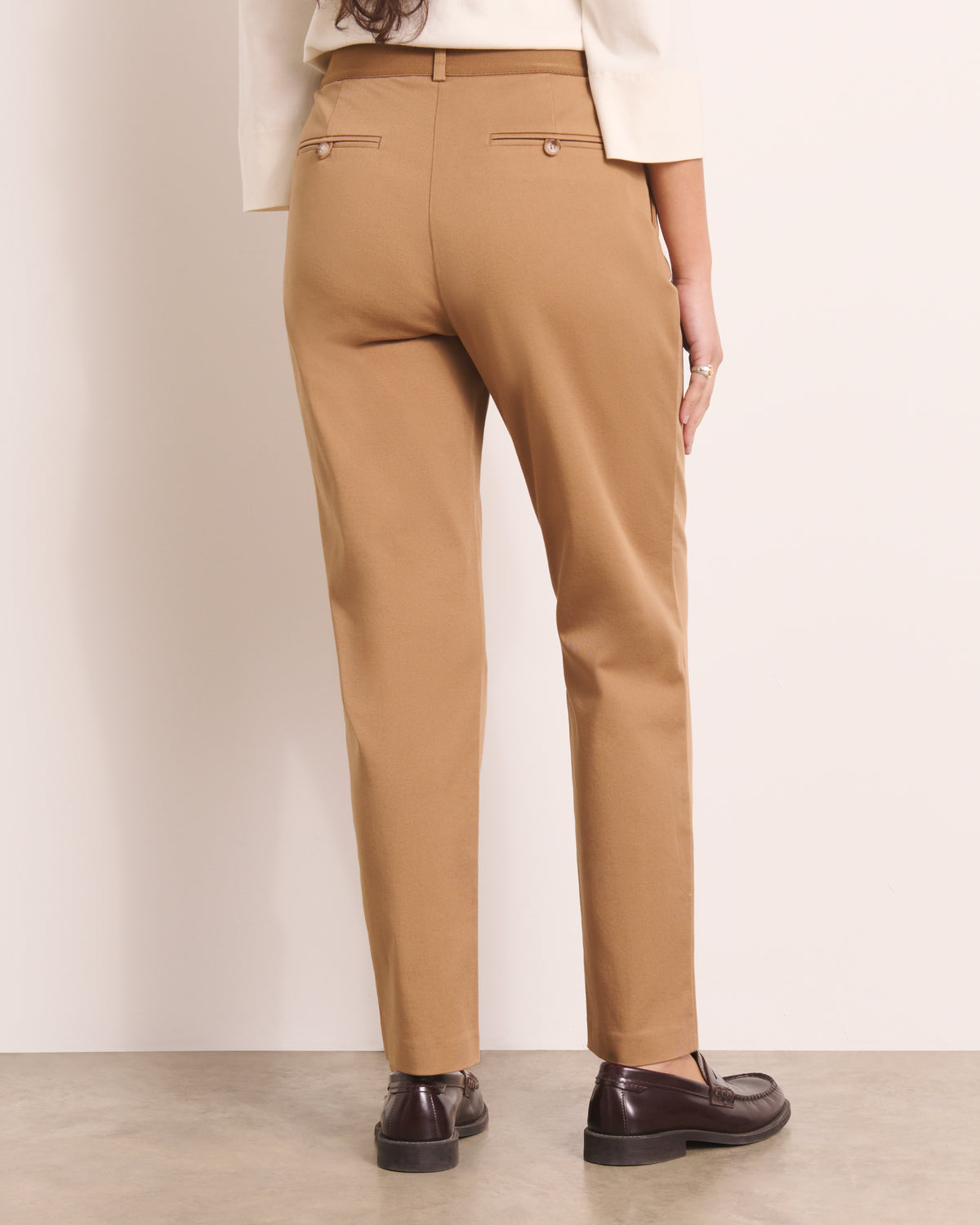 Pantalon droit beige PICOLINEW/13204/010