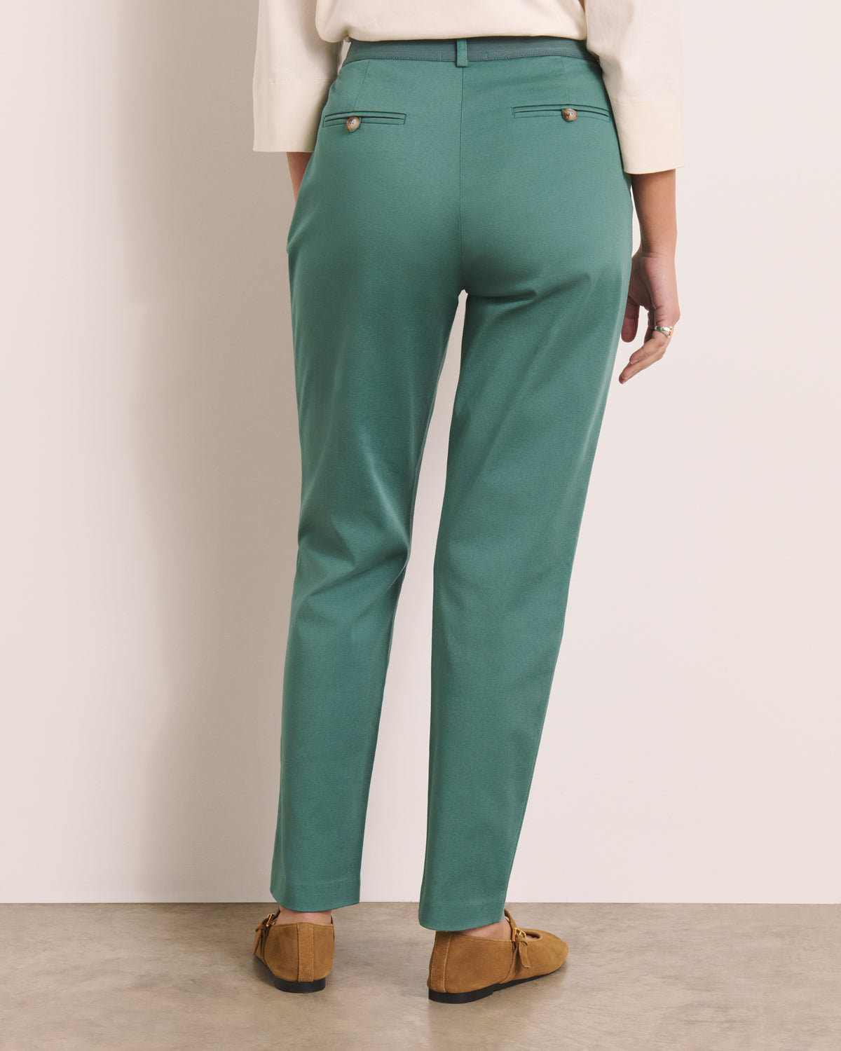 Pantalon droit vert PICOLINEW/13204/208