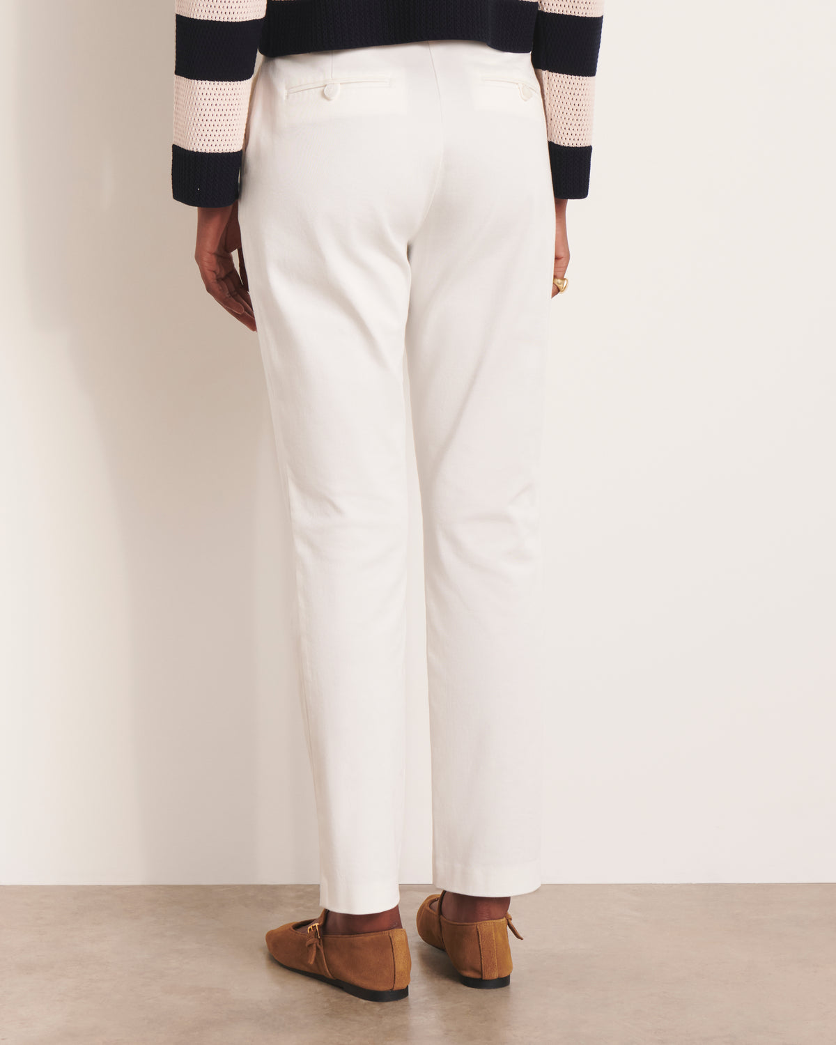Pantalon droit blanc PICOLINEW-B/13229/001