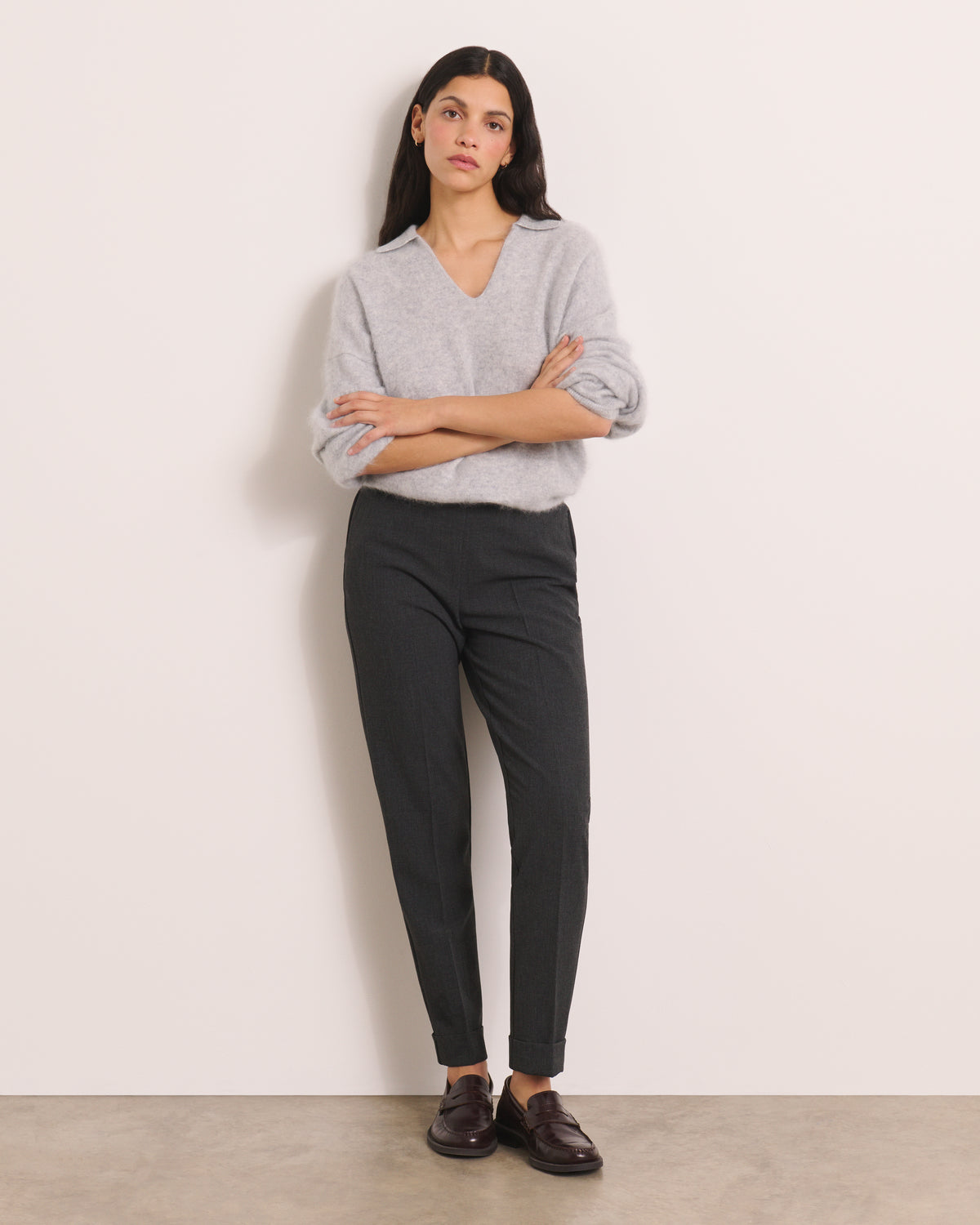 Pantalon avec pli cassé PIKIRYS-BIS/12328/446