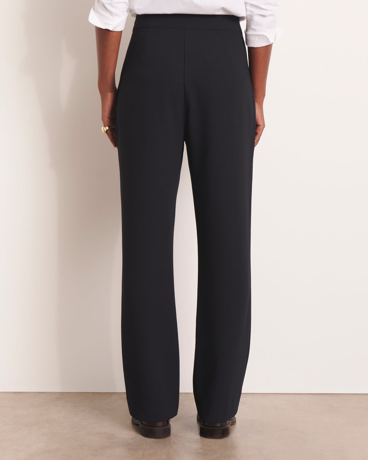 Pantalon bleu marine fluide PIQUORSET/13061/317