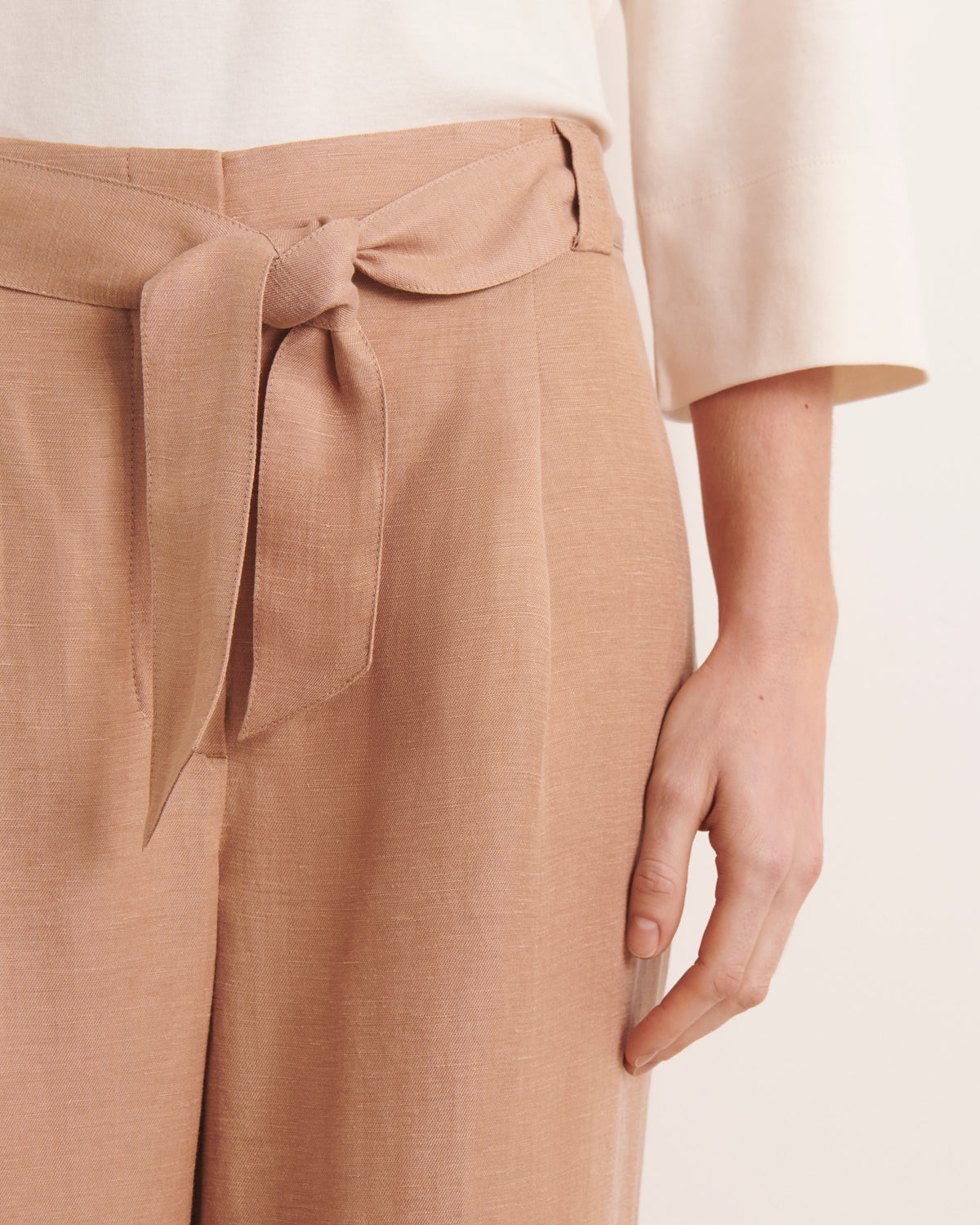 Pantalon 7/8e beige large PLANO/13050/010