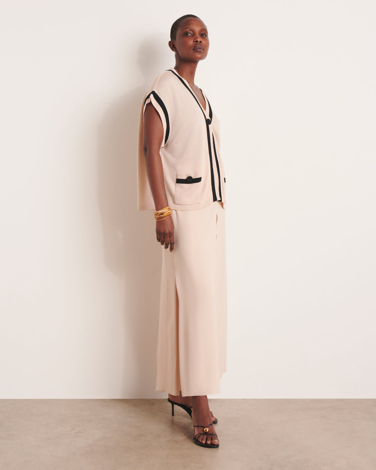 Pantalon beige large et fluide PLAZA13/13151/012